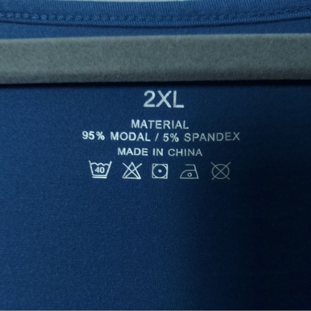 Swing Hem Top 2X Blue Cap Sleeve Flowy A-Line Beach Cover Up Short Knit Dress - Picture 3 of 9